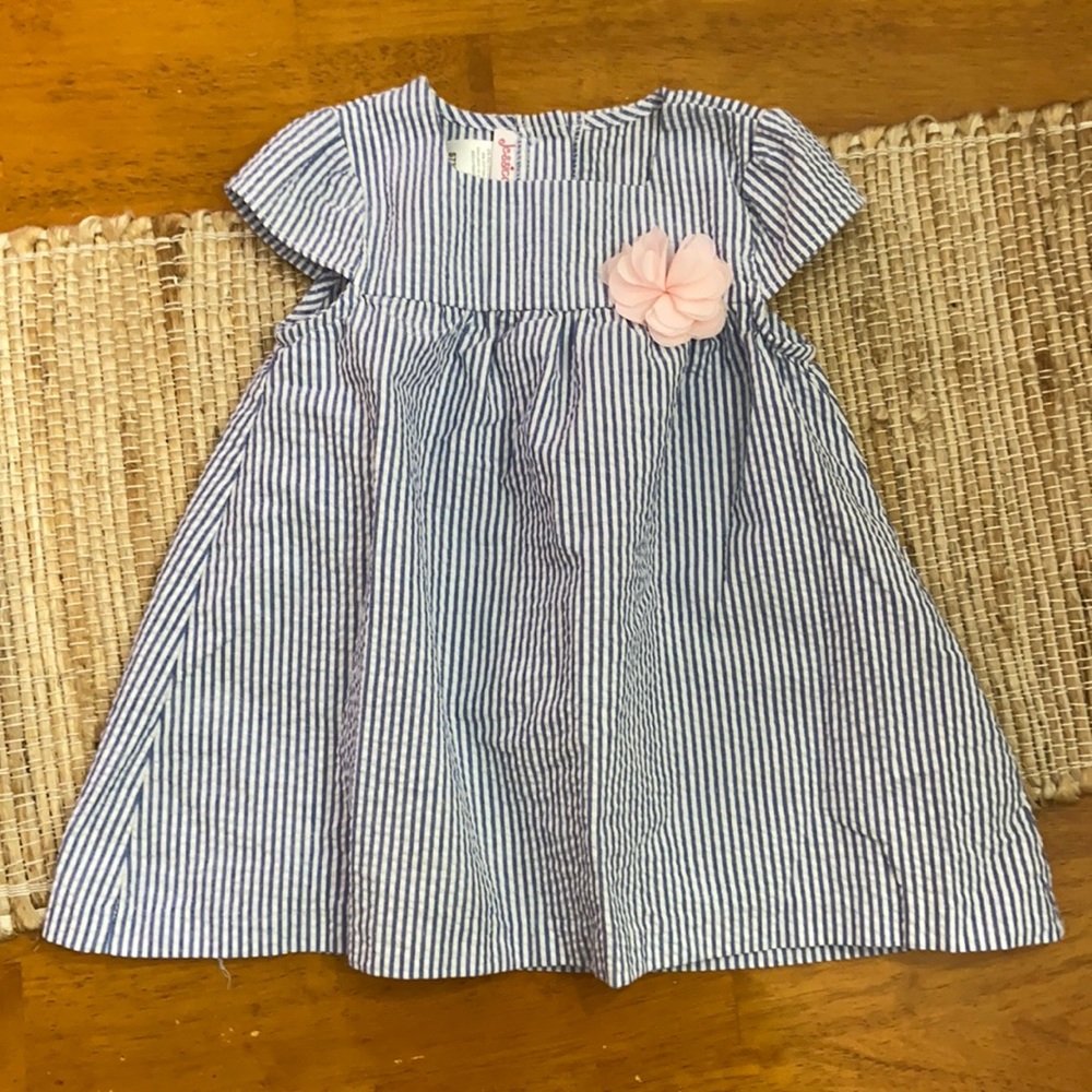 Jessica Ann Chambray Striped Dress Size 2T